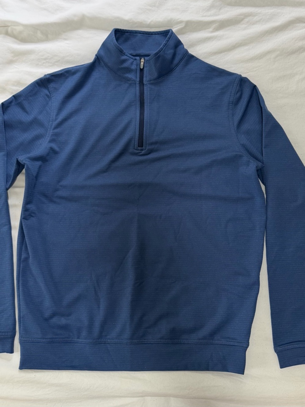 Peter Millar Crown Golf Blue 1/4-Zip Performance Pullover
